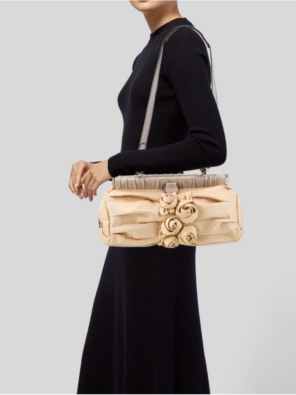 Valentino Raffia Top Handle Bag - Picture 2 of 7